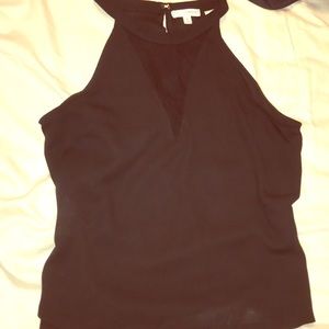 Zenana Outfitters Sleeveless Top with Low V Mesh